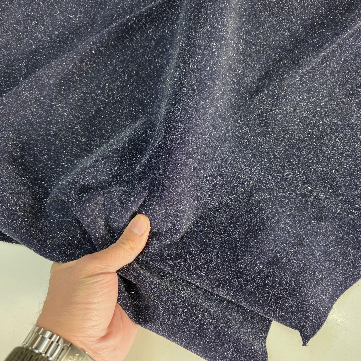 Glitter Leather for Crafts: Iridescent Suede Cow Leather (3 oz//1,3mm)
