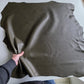 Dark Olive Green Sheep Leather for Crafts: Large Sheepskin Hide