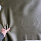Dark Olive Green Sheep Leather for Crafts: Large Sheepskin Hide