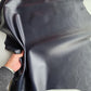 Dark Blue Lambskin Leather: Soft Large Sheep Leather for Crafts