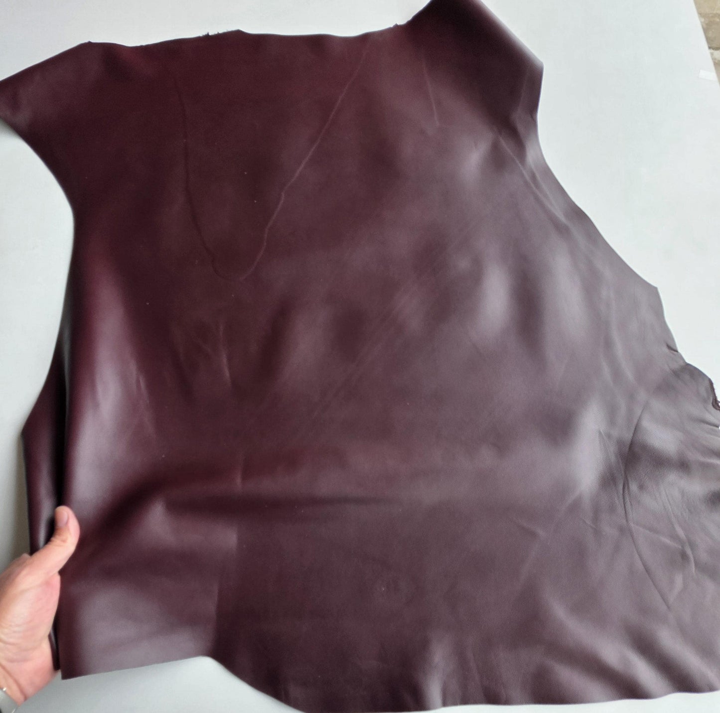 Bordeaux Sheep Leather for Crafts: Soft Nappa Lambskin Leather Hide