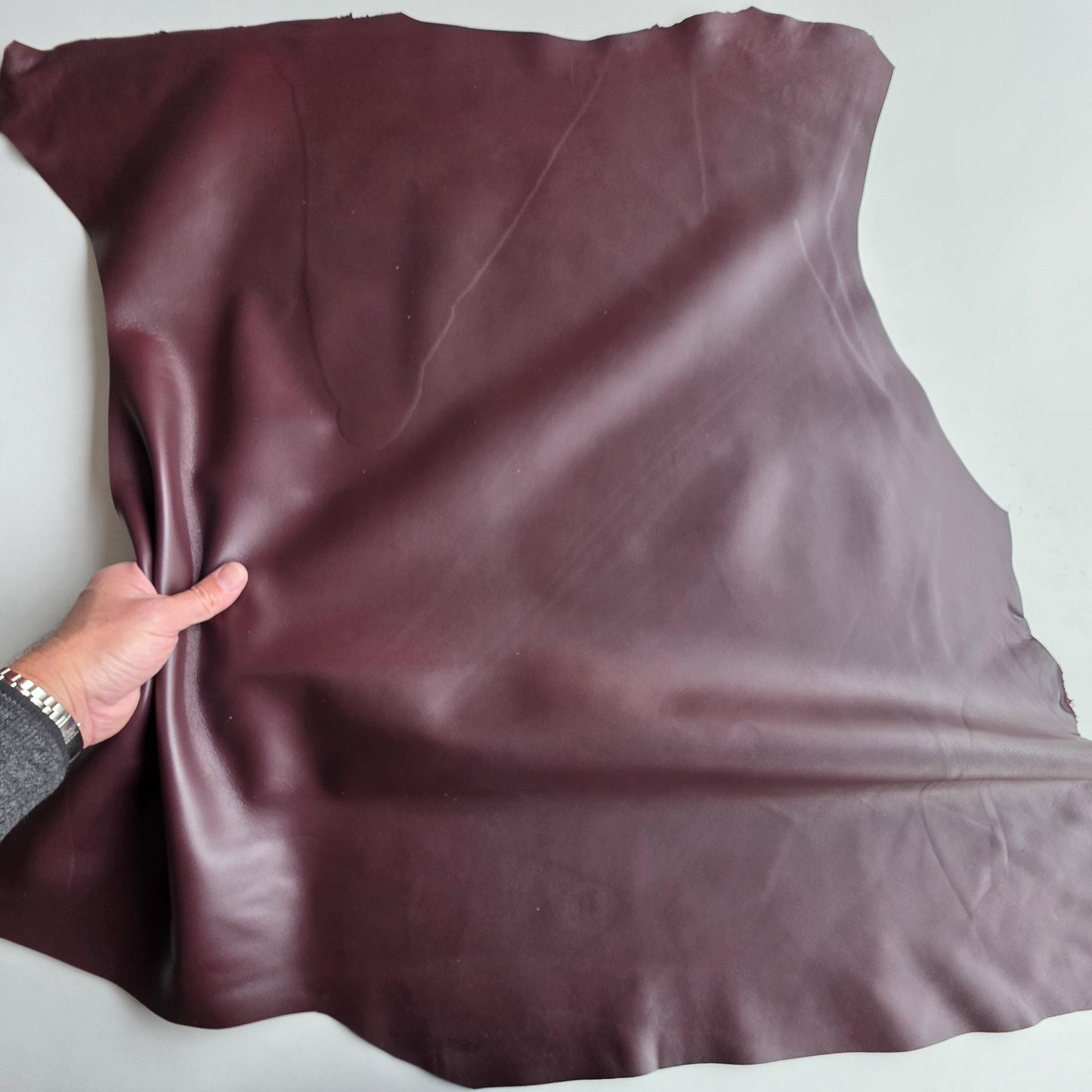 Bordeaux Sheep Leather for Crafts: Soft Nappa Lambskin Leather Hide