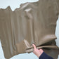 Color Taupe sheepskin hide: Soft Genuine Leather for Crafts