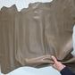 Color Taupe sheepskin hide: Soft Genuine Leather for Crafts