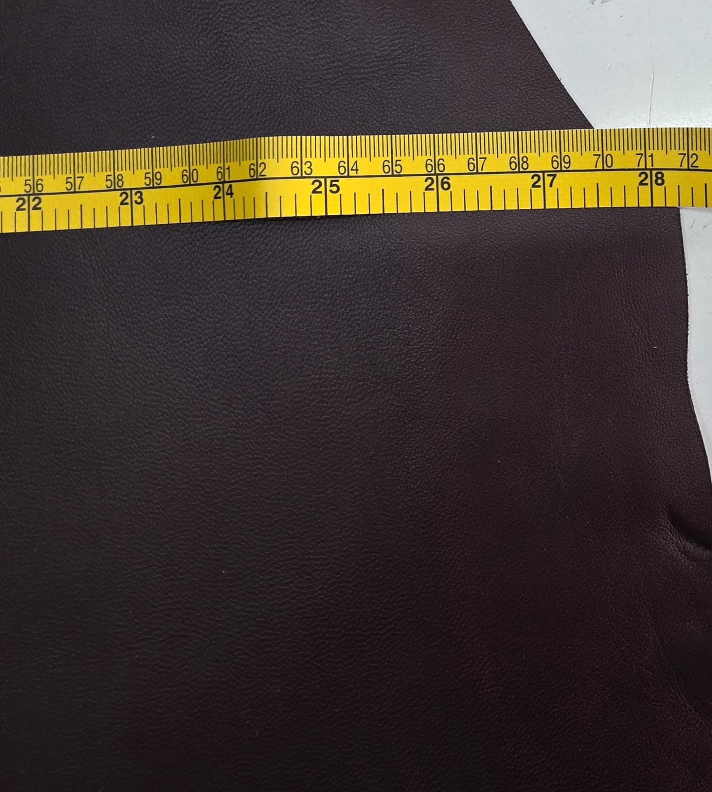 Burgundy Sheep Leather for crafts: Soft nappa sheepskin hide