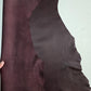 Burgundy Sheep Leather for crafts: Soft nappa sheepskin hide