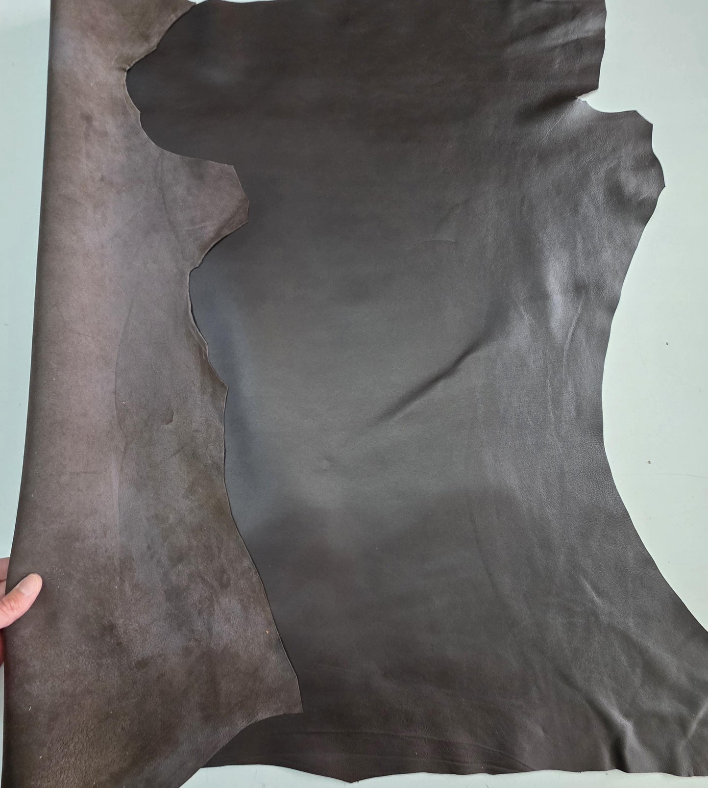 Warm Brown Sheep Leather for crafts: Soft sheepskin hide