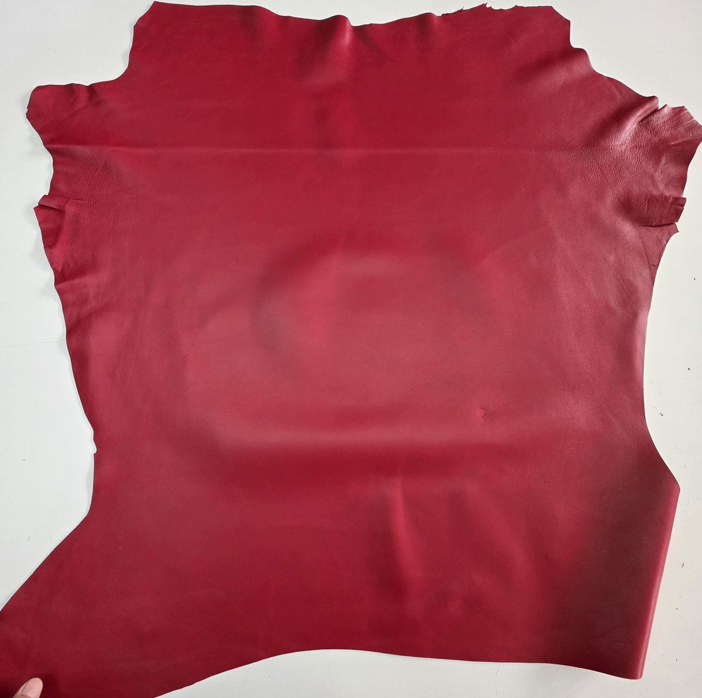 Ferrari Red Sheep Leather for crafts: Soft and Thick sheepskin hide