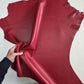 Ferrari Red Sheep Leather for crafts: Soft and Thick sheepskin hide