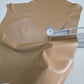 Dark Beige Sheep Leather for crafts: Soft and thick sheepskin hide