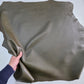 Army Green Sheep Leather for crafts: Soft, Thick, and Large Sheepskin Hide