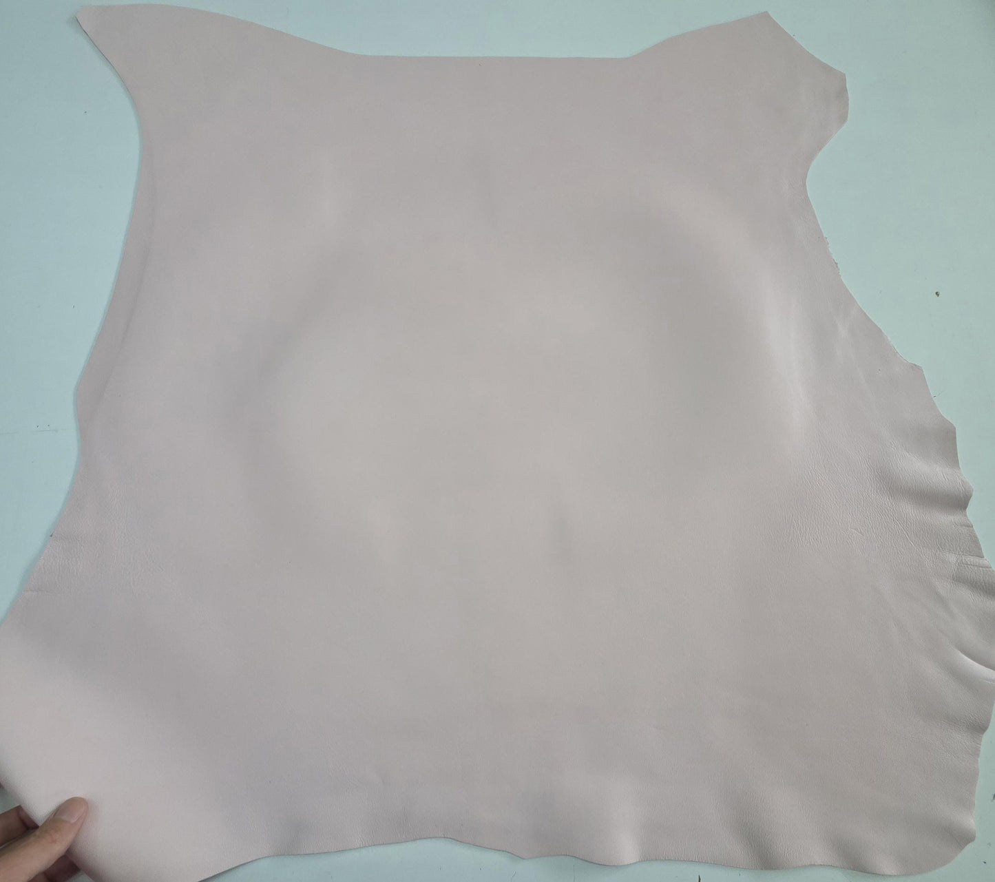 Light Pink Sheep Leather for crafts: Soft, Thick, and Large lambskin hide