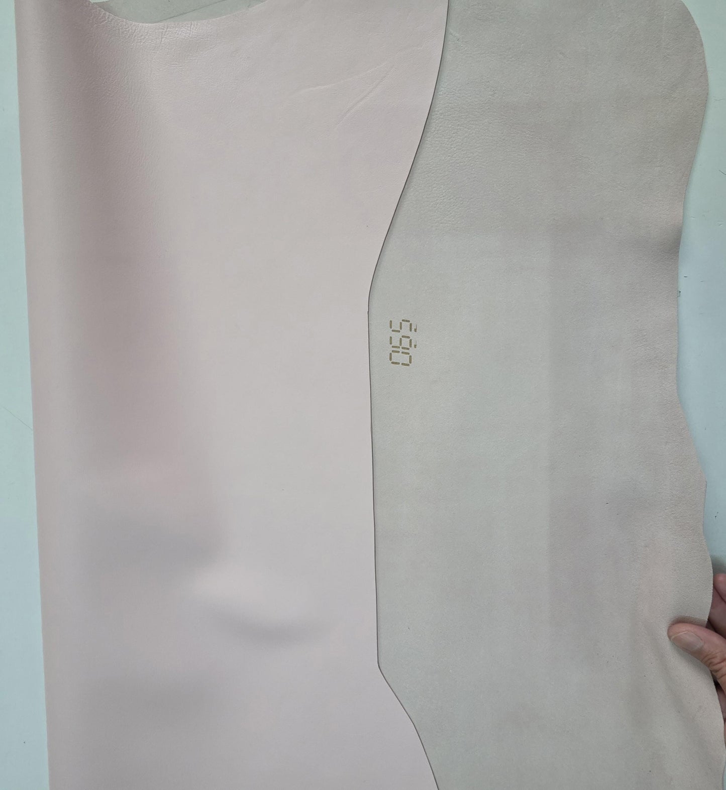 Light Pink Sheep Leather for crafts: Soft, Thick, and Large lambskin hide