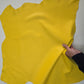 Color Yellow Sheep Leather for crafts: Soft, thick, and Large sheepskin hide