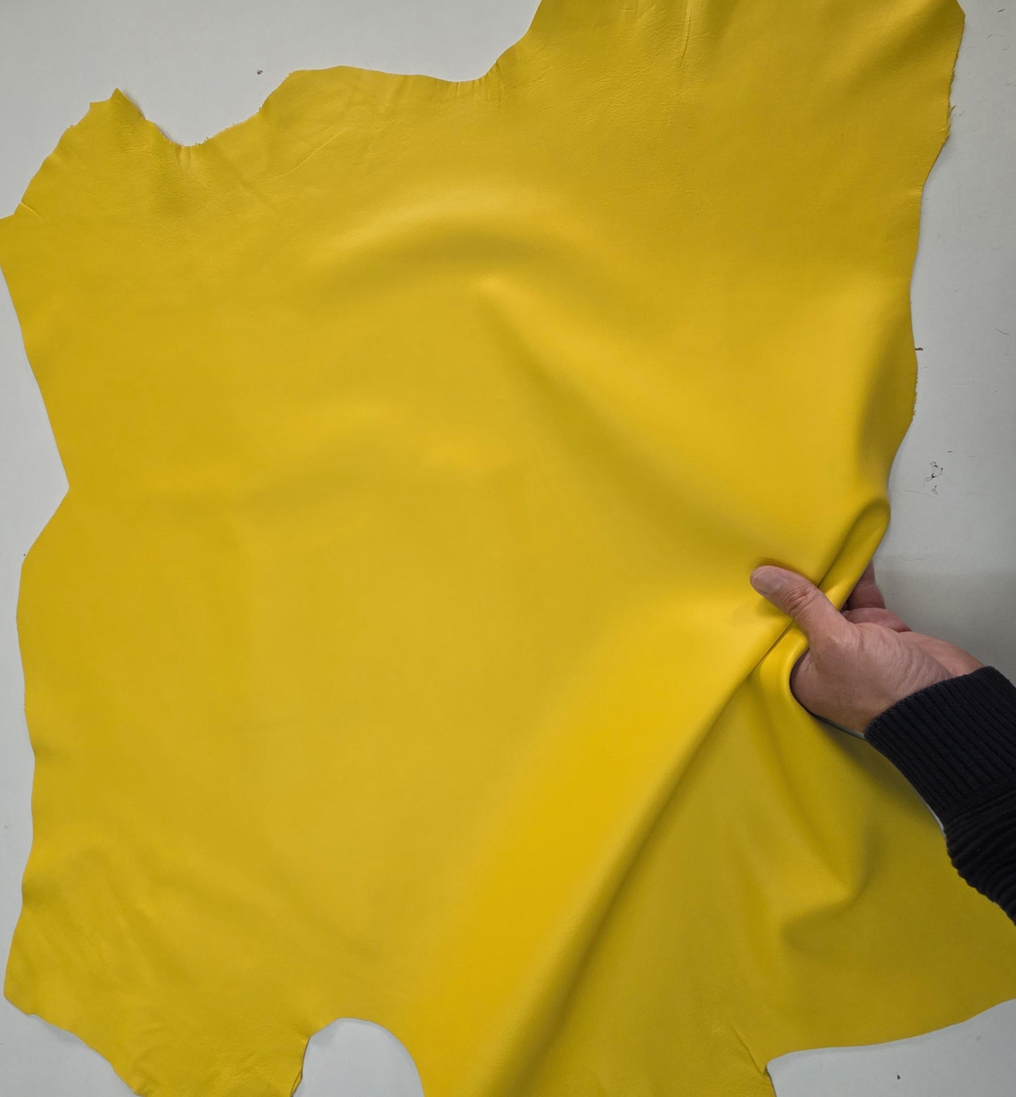 Color Yellow Sheep Leather for crafts: Soft, thick, and Large sheepskin hide