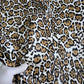 Leopard print cowhide skin, Hair on leather sheets, thickness 1,0mm (2 1/2 oz)