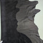 Black Milled Cow-Calf Leather: Soft Aniline Cowhide Skin (0.8mm 2 oz)