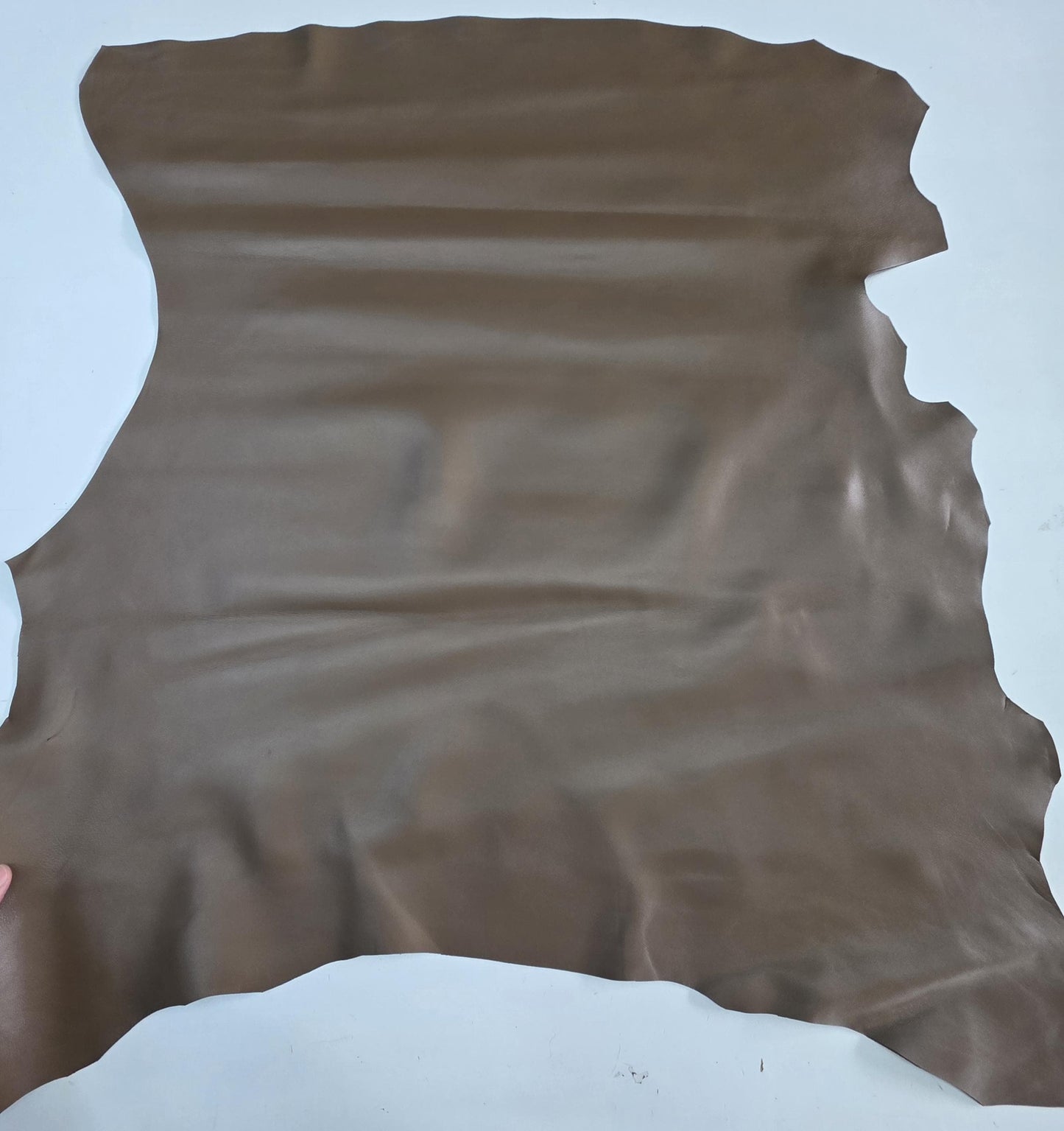 Color Taupe sheepskin hide: Soft Genuine Leather for Crafts