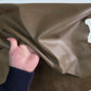 Color Taupe sheepskin hide: Soft Genuine Leather for Crafts