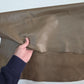 Color Taupe sheepskin hide: Soft Genuine Leather for Crafts