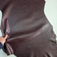 Burgundy Sheep Leather for crafts: Soft nappa sheepskin hide