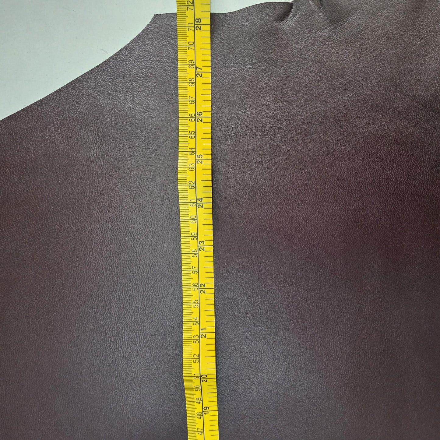 Burgundy Sheep Leather for crafts: Soft nappa sheepskin hide