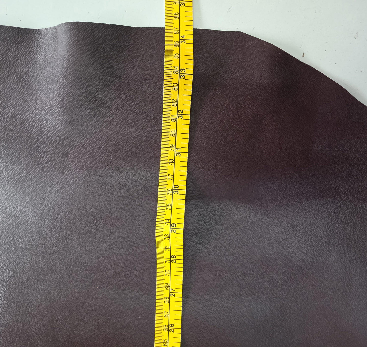 Burgundy Sheep Leather for crafts: Soft nappa sheepskin hide