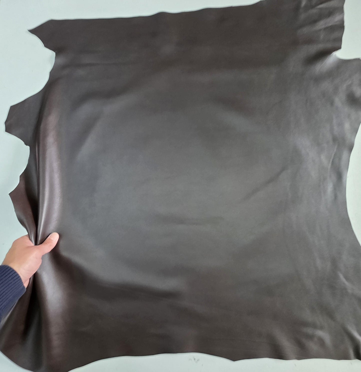 Warm Brown Sheep Leather for crafts: Soft sheepskin hide