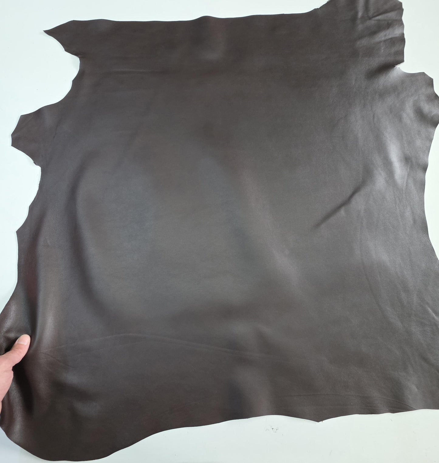 Warm Brown Sheep Leather for crafts: Soft sheepskin hide
