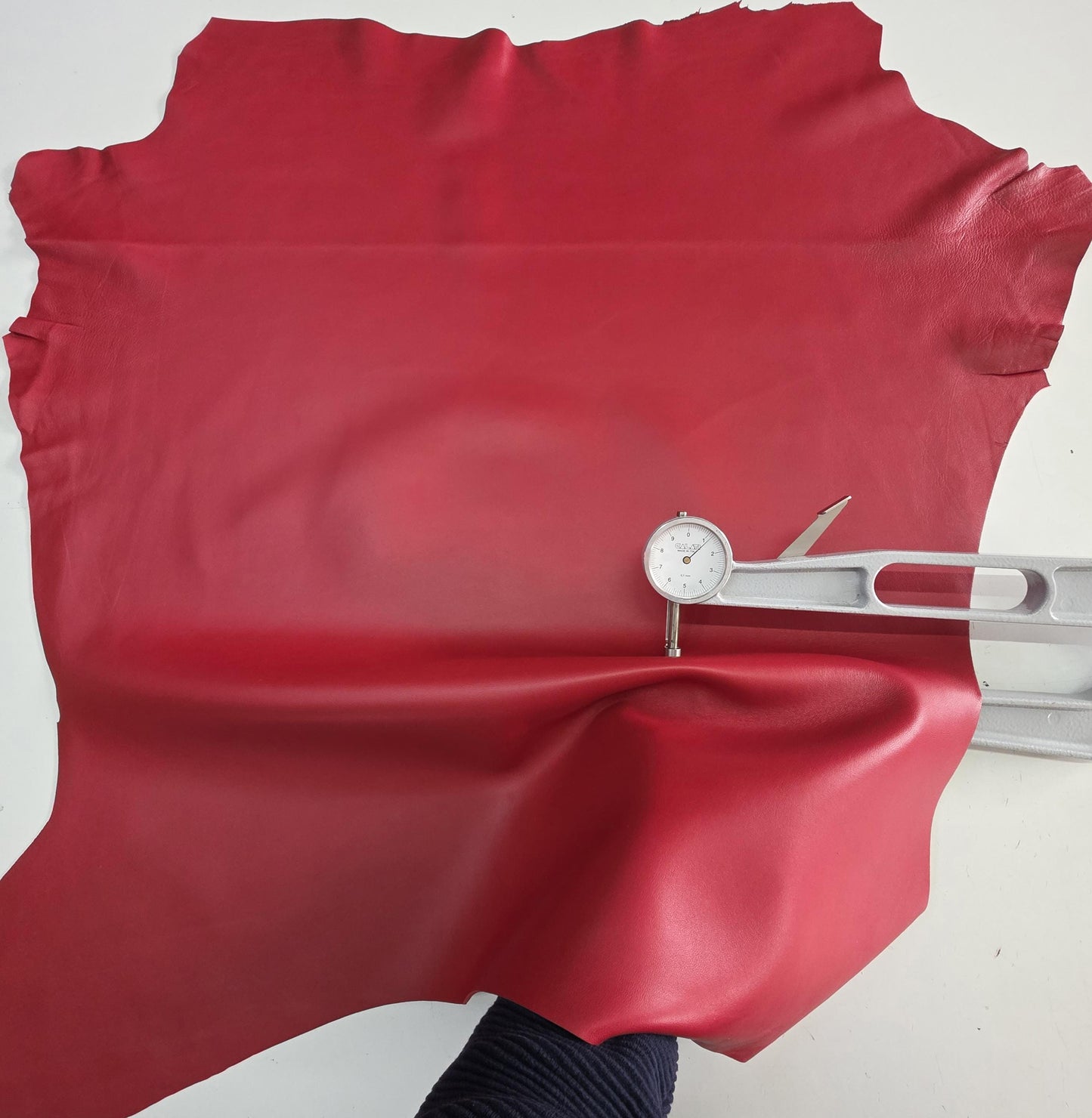 Ferrari Red Sheep Leather for crafts: Soft and Thick sheepskin hide