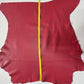 Ferrari Red Sheep Leather for crafts: Soft and Thick sheepskin hide