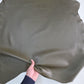 Army Green Sheep Leather for crafts: Soft, Thick, and Large Sheepskin Hide