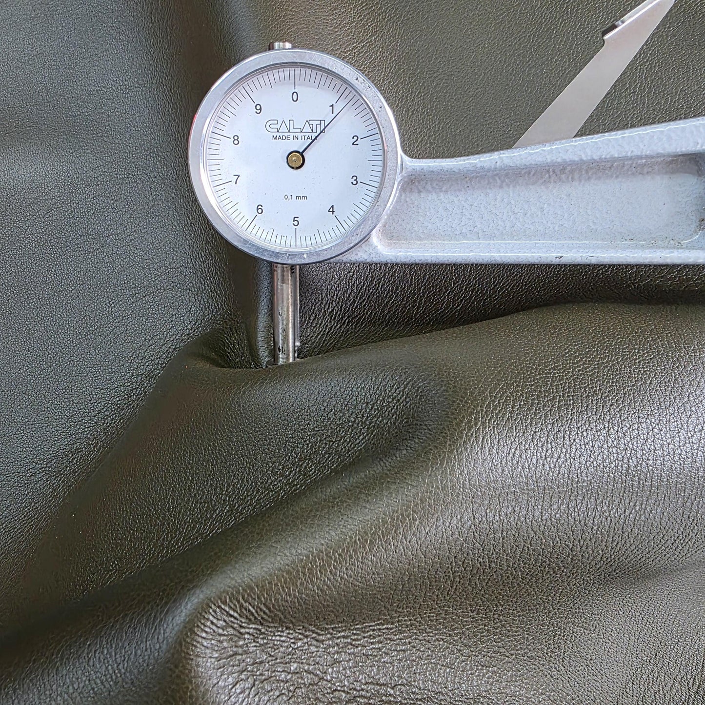 Army Green Sheep Leather for crafts: Soft, Thick, and Large Sheepskin Hide