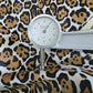 Leopard print cowhide skin, Hair on leather sheets, thickness 1,0mm (2 1/2 oz)