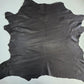 Black Milled Cow-Calf Leather: Soft Aniline Cowhide Skin (0.8mm 2 oz)