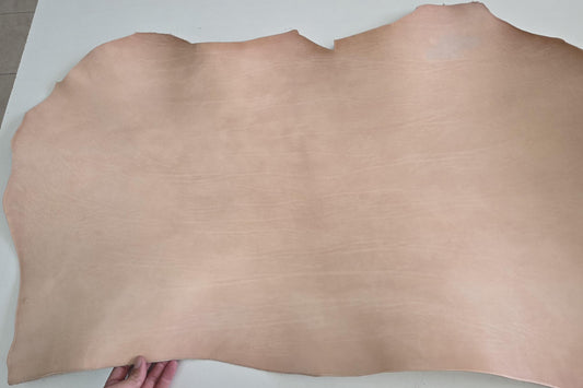 Full Vegetable Vacchetta Leather for Crafts: 2.2mm (5,5 oz)  Natural Cowhide Tooling leather