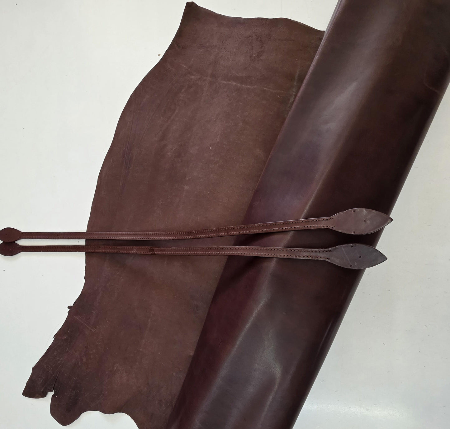 Leather Bag Handles: Shoulder strap replacement , Length 73 cm (29"), Pair