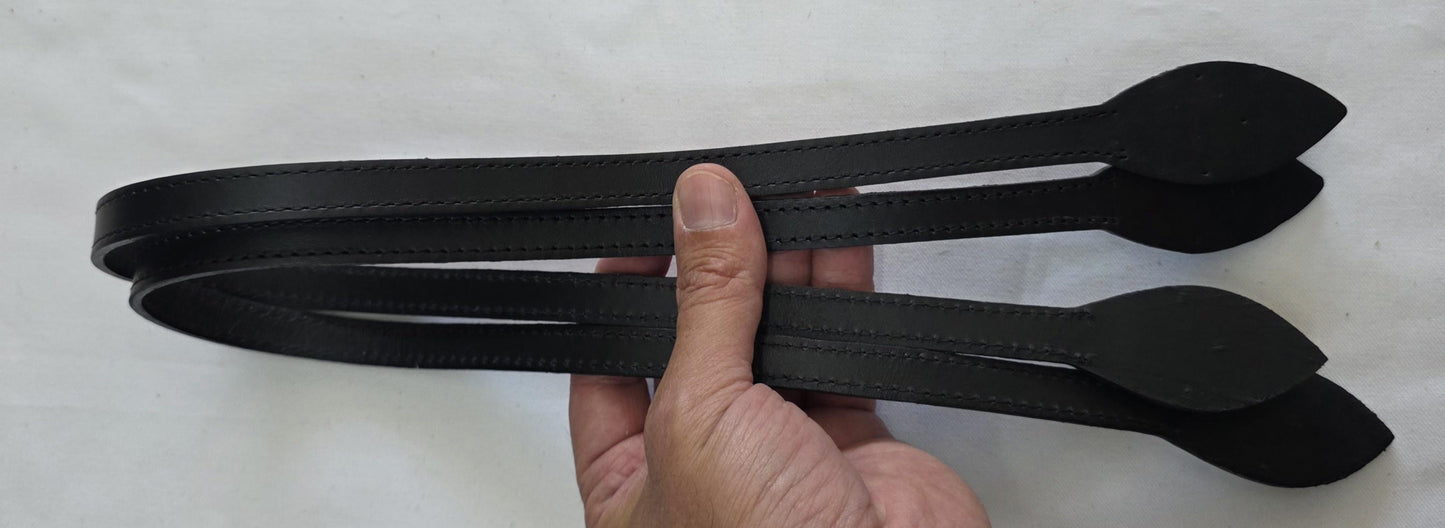 Leather Bag Handles: Shoulder strap replacement , Length 73 cm (29"), Pair