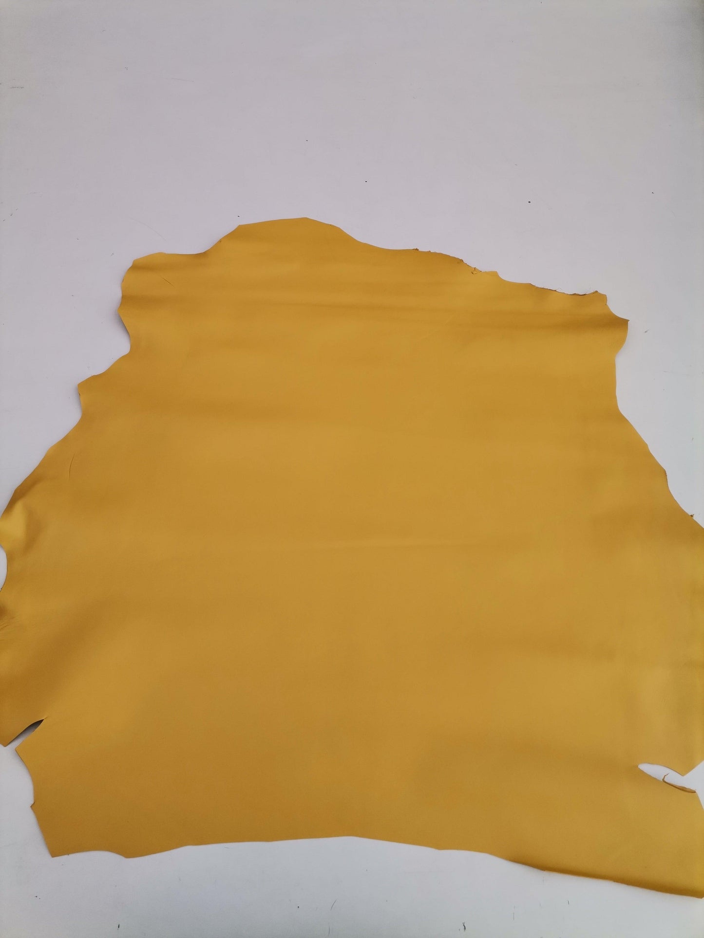 Sheep genuine leather, lambskin nappa leather hide for crafts col. yellow, thick. 0,9mm (2 1/2oz) - Salvo Leather