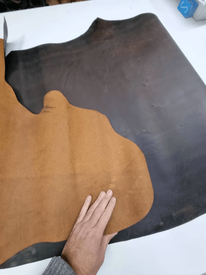 Cow oily pull up thick leather art. Crazy Horse, waxy full grain matte cow leather thick 2,00mm (5 oz) - Salvo Leather