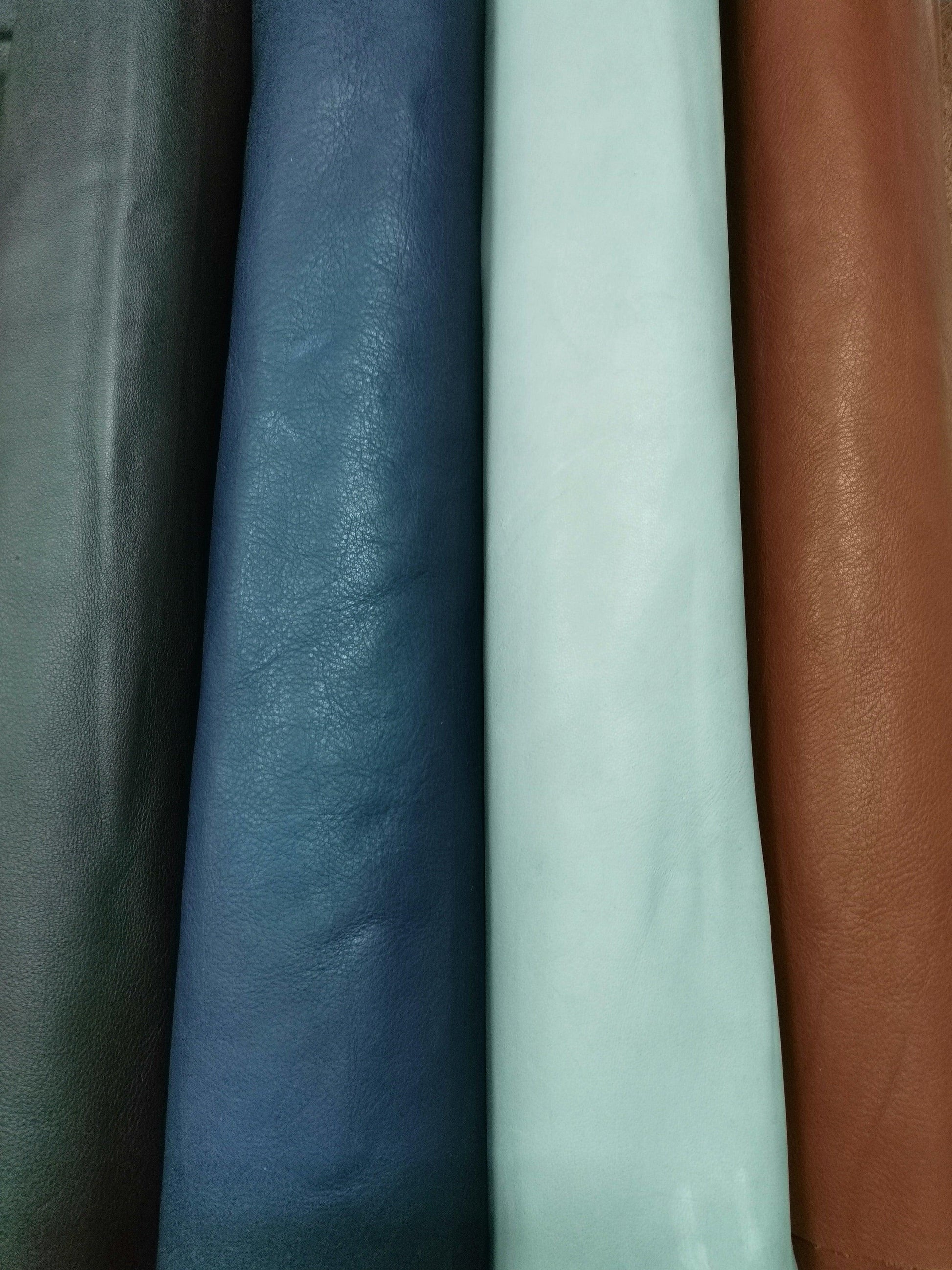 Cow soft natural milled leather 1,4mm, Real geniune cow hide, Smooth leather soft and thick - Salvo Leather