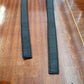Double face stitched leather straps, Cow leather col. Black stitched straps thick 2,5mm (6,5 oz) - Salvo Leather