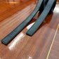 Double face stitched leather straps, Cow leather col. Black stitched straps thick 2,5mm (6,5 oz) - Salvo Leather