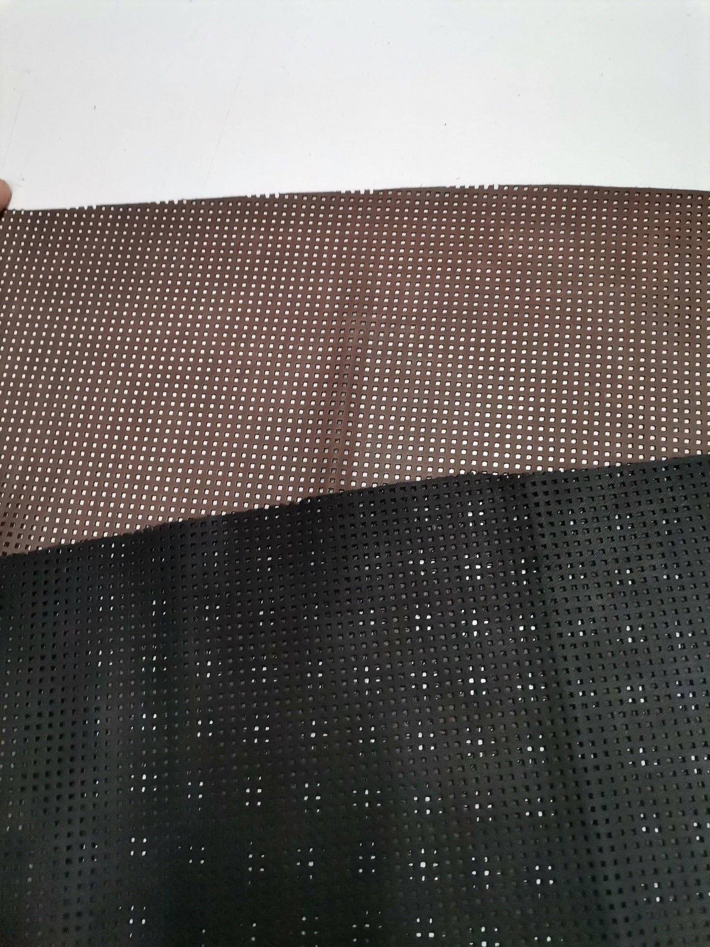 Cow natural full grain perforated leather, Geniune soft cow leather 1,0mm thick 2,5oz - Salvo Leather