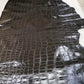 Cow embossed leather with big crocodile effect - Salvo Leather