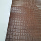 Cow leather embossed crocodile effect, genuine cow leather sheets printed crocodile, thickness 1,2mm(3 oz) - Salvo Leather
