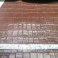 Cow leather embossed crocodile effect, genuine cow leather sheets printed crocodile, thickness 1,2mm(3 oz) - Salvo Leather