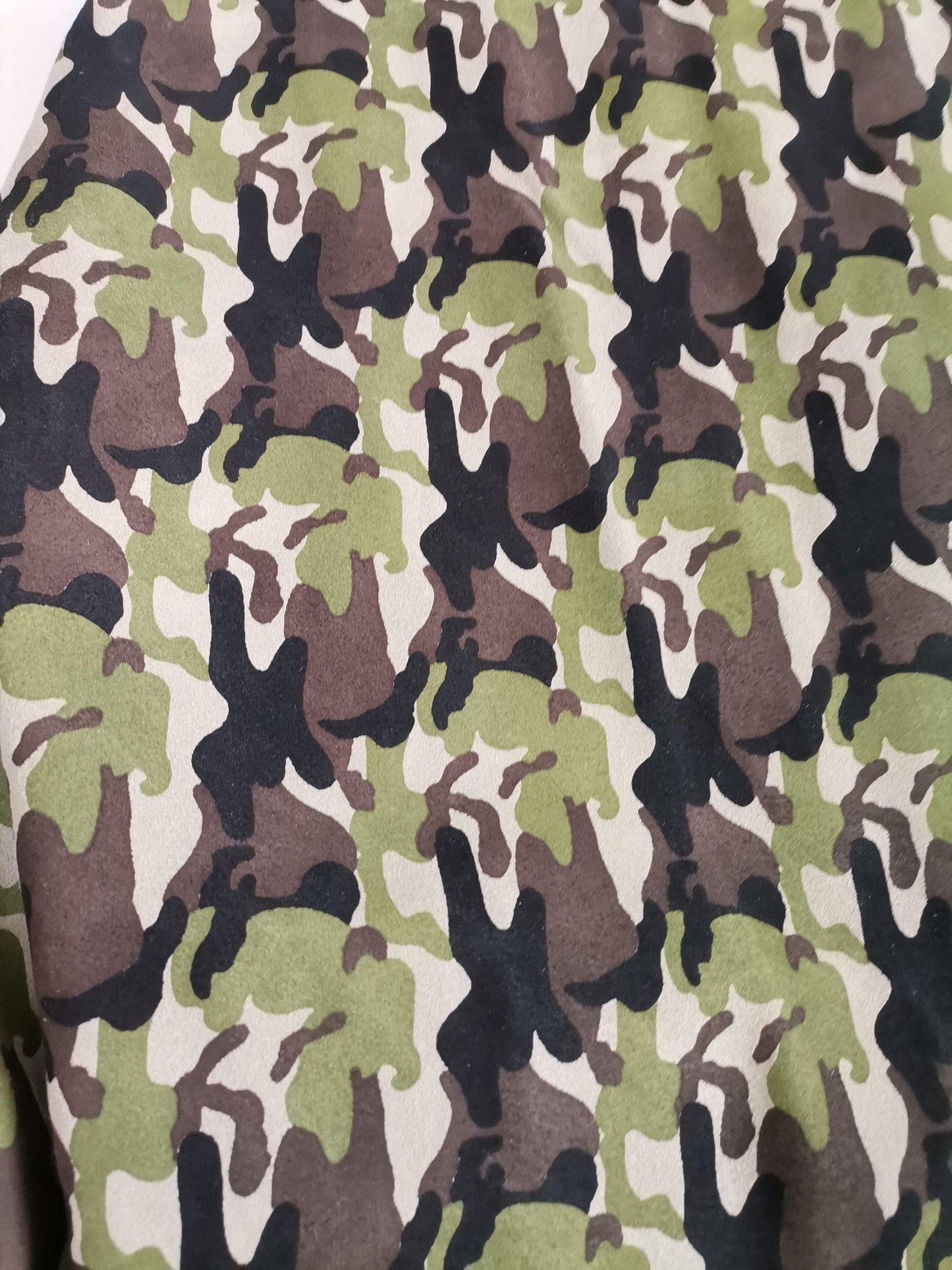 Cow soft split camo leather, army camouflage print on cow genuine leather sheets thickness 1,1-1,2mm(2,5oz - Salvo Leather