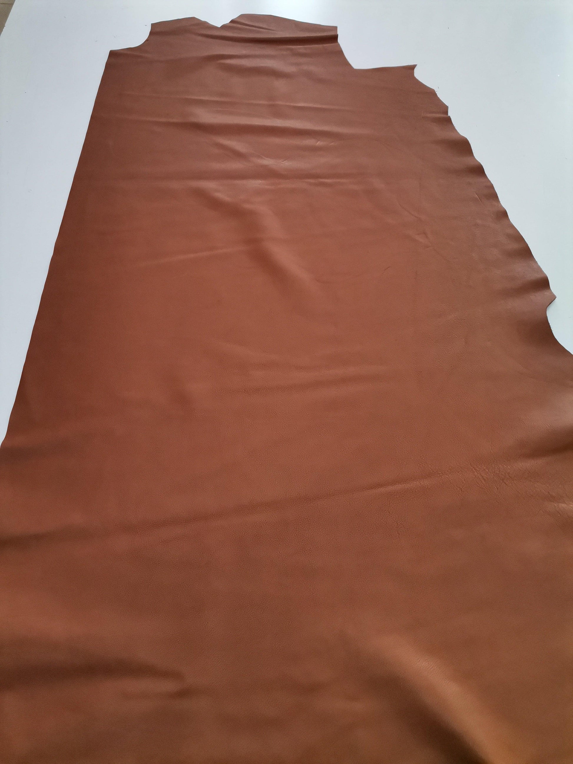 Cow natural milled leather, Smooth and soft cow leather sheets thick. 1,2-1,3mm(3oz) - Salvo Leather