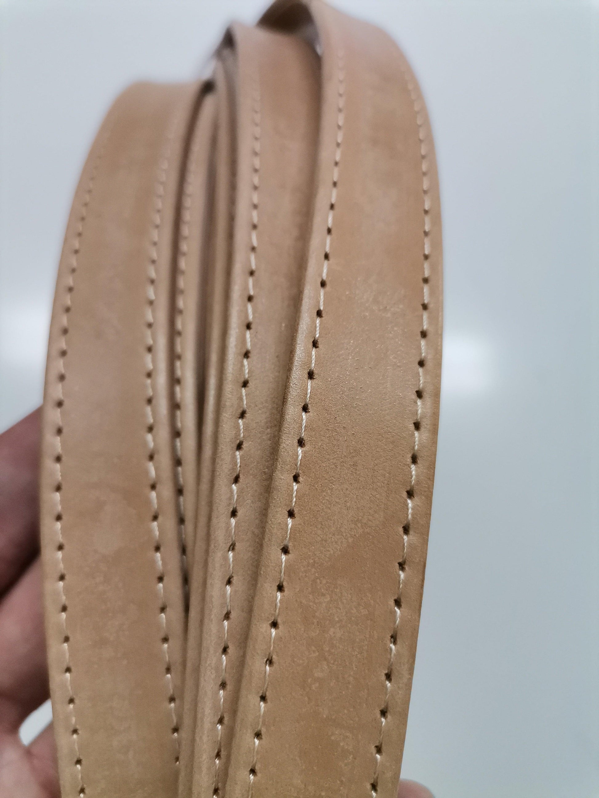 2cm Width Handbag Strap Genuine Vachetta Leather 